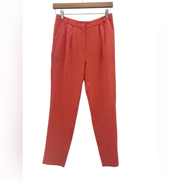 Tibi Silk Pants Orange Designer - Picture 1 of 10